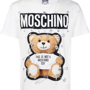 Moschino Safety Pin Teddy Bear T-shirt size S/baggy fit